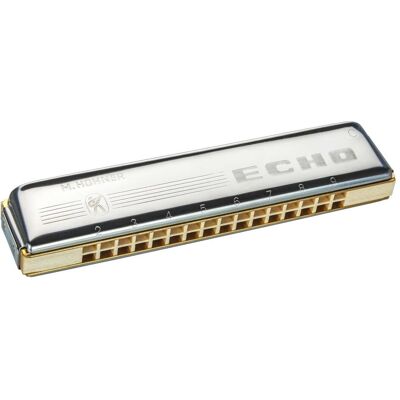 Hohner Echo 32 Tremolo (Mundharmonika, Diatonisch), Blasinstrumente, Gelb Hohner Echo 32 Tremolo (Mundharmonika, Diatonisch), Blasinstrumente, Gelb