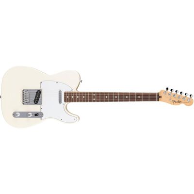 Fender Standard Telecaster Electric Guitar, Olympic White (E-Gitarre, Ahorn (Halsmaterial), Lorbeerholz (Griffbrettmaterial), Pappel (Korpusmaterial), Satin-Chrome (Sattelmaterial)), Gitarre, Weiss Fender Standard Telecaster Electric Guitar, Olympic White (E-Gitarre, Ahorn (Halsmaterial), Lorbeerholz (Griffbrettmaterial), Pappel (Korpusmaterial), Satin-Chrome (Sattelmaterial)), Gitarre, Weiss
