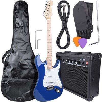 NN EG SET BLU zestaw gitarowy gitara elektryczna s (E-Gitarre), Gitarre, Blau NN EG SET BLU zestaw gitarowy gitara elektryczna s (E-Gitarre), Gitarre, Blau