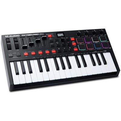 M-Audio Oxygen Pro Mini (Controller), MIDI Controller, Schwarz M-Audio Oxygen Pro Mini (Controller), MIDI Controller, Schwarz