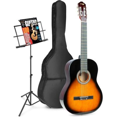 Max Chitarra Classica SoloArt (Konzertgitarre, Ahorn-Hals, Lindenholz-Korpus), Gitarre, Braun Max Chitarra Classica SoloArt (Konzertgitarre, Ahorn-Hals, Lindenholz-Korpus), Gitarre, Braun