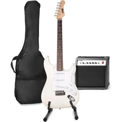 Max E -Gitarre mit Gitarrenverstärker - Gigkit - Perfekt für Anfänger - inkl. (E-Gitarre, Ahorn, Linde), Gitarre, Weiss Max E -Gitarre mit Gitarrenverstärker - Gigkit - Perfekt für Anfänger - inkl. (E-Gitarre, Ahorn, Linde), Gitarre, Weiss