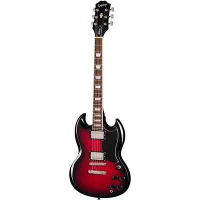 Epiphone SG Tribute Plus Cherry Burst - elektrische Gitarre (E-Gitarre, Ivory Urite, Mahagoni), Gitarre, Rot, Schwarz Epiphone SG Tribute Plus Cherry Burst - elektrische Gitarre (E-Gitarre, Ivory Urite, Mahagoni), Gitarre, Rot, Schwarz