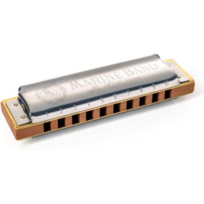 Hohner Diatonische Harmonika Marine Band 1896, A-Dur (Mundharmonika, Diatonisch), Blasinstrumente Hohner Diatonische Harmonika Marine Band 1896, A-Dur (Mundharmonika, Diatonisch), Blasinstrumente