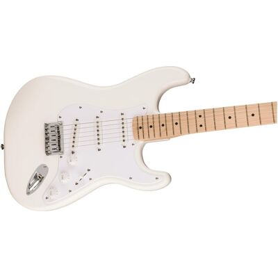 Fender Sonic Stratocaster HT MN Arctic White elektrische gitaar met vaste brug (E-Gitarre, Griffbrett: Ahorn, Hals: Ahorn, Korpus: Pappel), Gitarre, Weiss Fender Sonic Stratocaster HT MN Arctic White elektrische gitaar met vaste brug (E-Gitarre, Griffbrett: Ahorn, Hals: Ahorn, Korpus: Pappel), Gitarre, Weiss