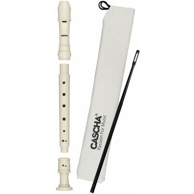 Hage Plastic Fltenlilli Recorder - German fingering (Blockflöte), Blasinstrumente, Weiss Hage Plastic Fltenlilli Recorder - German fingering (Blockflöte), Blasinstrumente, Weiss