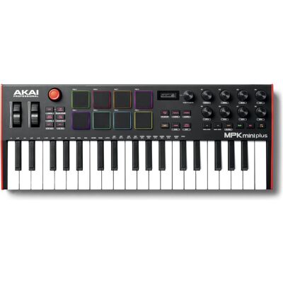 Akai MPK Mini Plus (Keyboard), MIDI Controller, Weiss, Schwarz, Rot Akai MPK Mini Plus (Keyboard), MIDI Controller, Weiss, Schwarz, Rot
