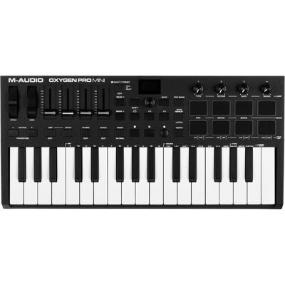 M-Audio Oxygen Pro Mini (Controller), MIDI Controller, Schwarz M-Audio Oxygen Pro Mini (Controller), MIDI Controller, Schwarz