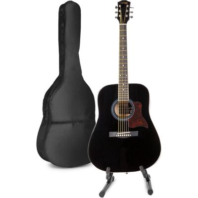 Max Akoestische gitaar voor beginners - SoloJam Western gitaar - Incl. gitaar (Akustik Gitarre, Ahorn, Lindenholz), Gitarre, Schwarz Max Akoestische gitaar voor beginners - SoloJam Western gitaar - Incl. gitaar (Akustik Gitarre, Ahorn, Lindenholz), Gitarre, Schwarz