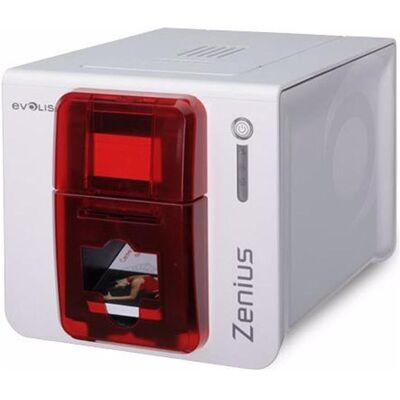 Evolis Zenius Expert Line (300 dpi), Etikettendrucker, Rot, Weiss Evolis Zenius Expert Line (300 dpi), Etikettendrucker, Rot, Weiss