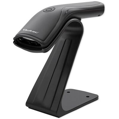 Qoltec Barcode-Scanner + Scannerständer (1D-Barcodes), Barcode Scanner Qoltec Barcode-Scanner + Scannerständer (1D-Barcodes), Barcode Scanner