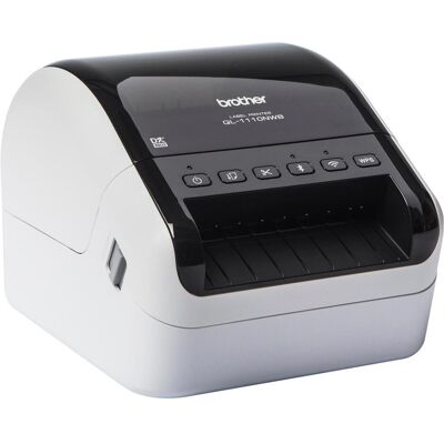 Brother QL-1110NWBc (300 dpi), Etikettendrucker, Schwarz, Weiss Brother QL-1110NWBc (300 dpi), Etikettendrucker, Schwarz, Weiss