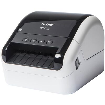 Brother QL-1100c P-Touch (300 dpi), Etikettendrucker, Schwarz, Weiss Brother QL-1100c P-Touch (300 dpi), Etikettendrucker, Schwarz, Weiss
