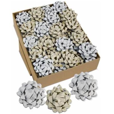 Magni, Geschenkverpackung, Weihn. Rosette Glitter sort. Magni, Geschenkverpackung, Weihn. Rosette Glitter sort.