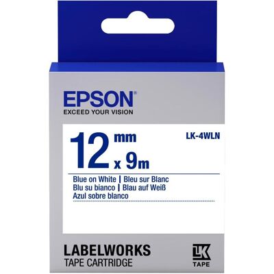 Epson Beschriftungsband, Etikettenkassette Lk-4wln (1.20 cm, Blau) Epson Beschriftungsband, Etikettenkassette Lk-4wln (1.20 cm, Blau)