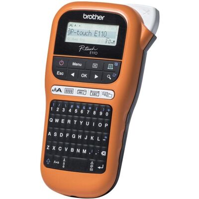 Brother P-Touch E110VP, Beschriftungsgerät, Orange Brother P-Touch E110VP, Beschriftungsgerät, Orange