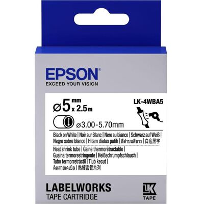 Epson Beschriftungsband, Etikettenkassette Lk-4wba5 (1.20 cm, Schwarz) Epson Beschriftungsband, Etikettenkassette Lk-4wba5 (1.20 cm, Schwarz)