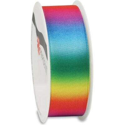Magni, Geschenkverpackung, PRÄSENT Satinband Rainbow 25mmx3m (1x) Magni, Geschenkverpackung, PRÄSENT Satinband Rainbow 25mmx3m (1x)