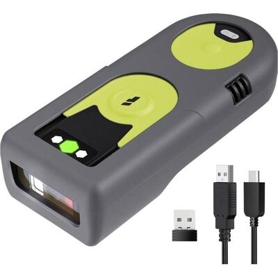 Inateck Barcode-Scanner Bluetooth, Funk 1D, 2D LED Black, Green Hand-Scanner i (1D-Barcodes, 2D-Barcodes), Barcode Scanner, Grün, Schwarz Inateck Barcode-Scanner Bluetooth, Funk 1D, 2D LED Black, Green Hand-Scanner i (1D-Barcodes, 2D-Barcodes), Barcode Scanner, Grün, Schwarz