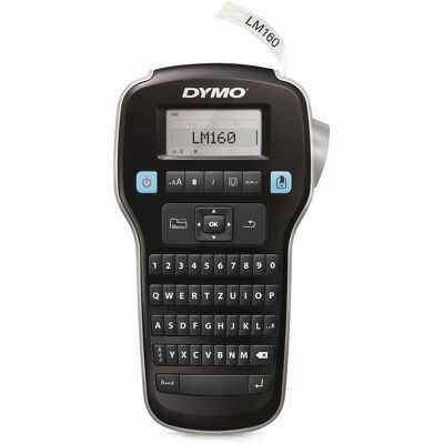 Dymo LabelManager 160 6/9/12 mm D1-Bänder QWY UK/HK/ANZ, Beschriftungsgerät, Silber, Schwarz Dymo LabelManager 160 6/9/12 mm D1-Bänder QWY UK/HK/ANZ, Beschriftungsgerät, Silber, Schwarz