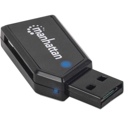 Manhattan Mini Multi-Card Reader/Write (USB 2.0), Speicherkartenlesegerät, Schwarz Manhattan Mini Multi-Card Reader/Write (USB 2.0), Speicherkartenlesegerät, Schwarz