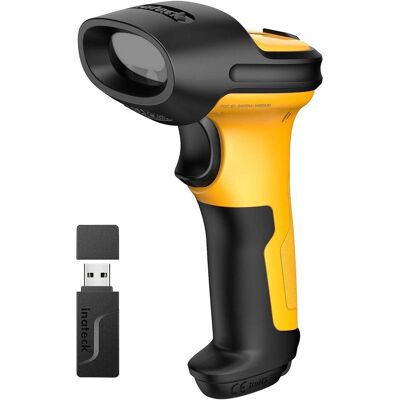 Inateck Wireless Barcode Scanner (1D-Barcodes), Barcode Scanner, Gelb, Schwarz Inateck Wireless Barcode Scanner (1D-Barcodes), Barcode Scanner, Gelb, Schwarz