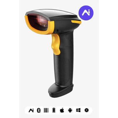 Inateck Barcodescanner 21 AI black (BCST-21-AI Black) (1D-Barcodes), Barcode Scanner, Gelb, Schwarz Inateck Barcodescanner 21 AI black (BCST-21-AI Black) (1D-Barcodes), Barcode Scanner, Gelb, Schwarz
