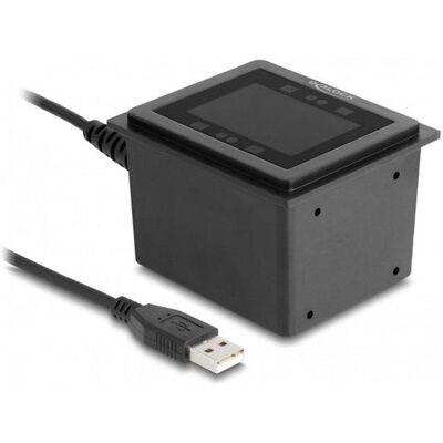 Delock USB Barcodescanner 1D und 2D kabelgebunden für den stationären Einbau (1D-Barcodes, 2D-Barcodes, QR-Code), Barcode Scanner, Schwarz Delock USB Barcodescanner 1D und 2D kabelgebunden für den stationären Einbau (1D-Barcodes, 2D-Barcodes, QR-Code), Barcode Scanner, Schwarz