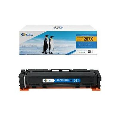 G&G, Toner, 207X Toner Zwart Hoge Capaciteit G&G, Toner, 207X Toner Zwart Hoge Capaciteit