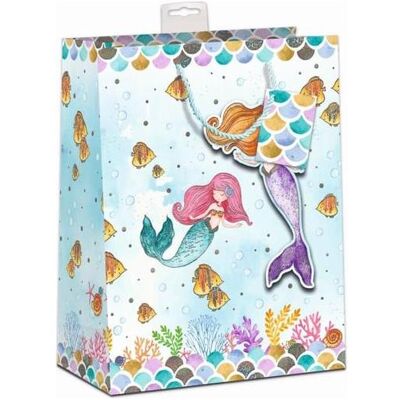 Magni, Geschenkverpackung, Geschenktasche Meerjungfrau 33x45x12cm Magni, Geschenkverpackung, Geschenktasche Meerjungfrau 33x45x12cm