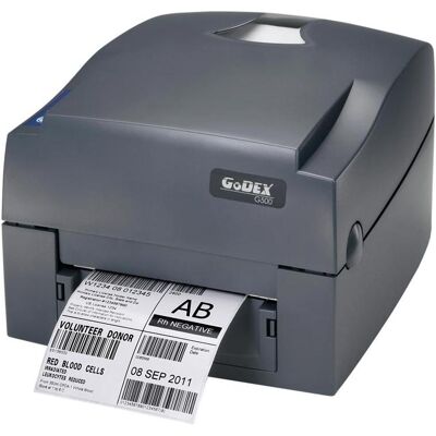 Godex G500 Thermotransfer 108mm/4"/5IPS/203dpi/USB/LAN/RS232 (203 dpi), Etikettendrucker, Schwarz Godex G500 Thermotransfer 108mm/4"/5IPS/203dpi/USB/LAN/RS232 (203 dpi), Etikettendrucker, Schwarz