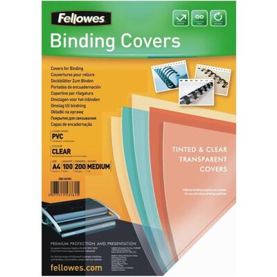 Fellowes Präsentationsdeckblatt, Bindegerät Zubehör, Transparent Fellowes Präsentationsdeckblatt, Bindegerät Zubehör, Transparent