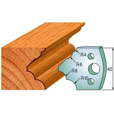 CMT, Cutter, 690.126 Profilmesserpaar Höhe 40 mm Nummer 126 CMT, Cutter, 690.126 Profilmesserpaar Höhe 40 mm Nummer 126