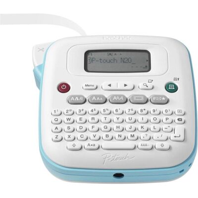 Brother PT-N20 Label Printer Thermal transfer 12 mm/sec, Beschriftungsgerät, Weiss, Blau Brother PT-N20 Label Printer Thermal transfer 12 mm/sec, Beschriftungsgerät, Weiss, Blau