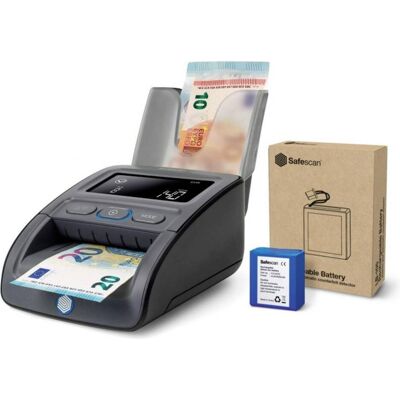 Safescan, Geldzähler, 155-S Komplett SET Geldprüfgerät Batterie & Stapler (Geldscheinprüfer) Safescan, Geldzähler, 155-S Komplett SET Geldprüfgerät Batterie & Stapler (Geldscheinprüfer)