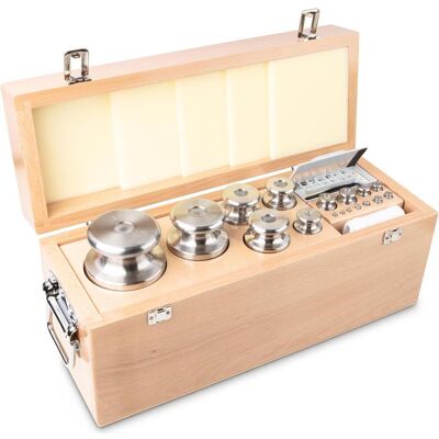 Kern, Feinwaage, 343-09 M1 Gewichtsatz, 1 mg - 10 kg Edelstahl feingegedreht, im Holzetui (343-09) Kern, Feinwaage, 343-09 M1 Gewichtsatz, 1 mg - 10 kg Edelstahl feingegedreht, im Holzetui (343-09)