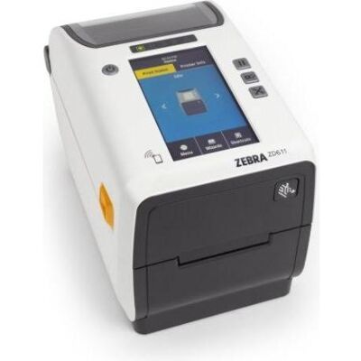 Zebra ZD611T-HC, 12 Punkte(300dpi), Disp. (Farbe),BT (BLE), Weiss, Thermodirekt (300 dpi), Etikettendrucker, Weiss Zebra ZD611T-HC, 12 Punkte(300dpi), Disp. (Farbe),BT (BLE), Weiss, Thermodirekt (300 dpi), Etikettendrucker, Weiss