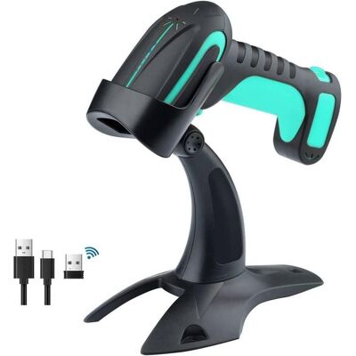 Tera Pro Barcodescanner QR 2D 1D Bluetooth 2,4G Kabelgebunden USB-C 1D 2500mAh S (1D-Barcodes, 2D-Barcodes, QR-Code), Barcode Scanner, Schwarz Tera Pro Barcodescanner QR 2D 1D Bluetooth 2,4G Kabelgebunden USB-C 1D 2500mAh S (1D-Barcodes, 2D-Barcodes, QR-Code), Barcode Scanner, Schwarz