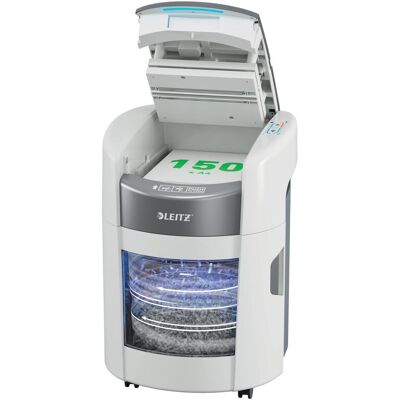 Leitz, Aktenvernichter, IQ OptiMax Autofeed Home Office 150 makulator krydsmakulering P4 Leitz, Aktenvernichter, IQ OptiMax Autofeed Home Office 150 makulator krydsmakulering P4