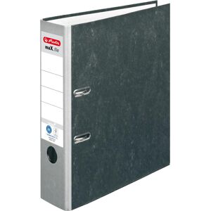 Herlitz, Ordner, Ordner maX.file nature, Rückenbr.: 80 mm, grauer Rücken, mit schwarzem Wolkenmarmorpapier-Überzug, i (A4, 80 mm, 1 Stk.) Herlitz, Ordner, Ordner maX.file nature, Rückenbr.: 80 mm, grauer Rücken, mit schwarzem Wolkenmarmorpapier-Überzug, i (A4, 80 mm, 1 Stk.)