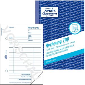 Avery Formular, Rechnung (50x) Avery Formular, Rechnung (50x)