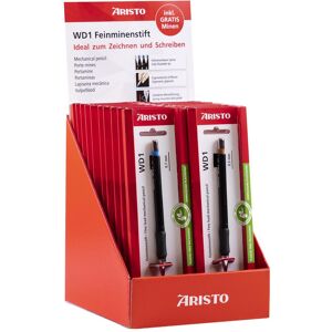 Aristo Bleistift, Feinminenstift WD1 Ecoblister Disp., 15x 0,5mm, 5x0,7mm schwarz (0.50 mm, 20x) Aristo Bleistift, Feinminenstift WD1 Ecoblister Disp., 15x 0,5mm, 5x0,7mm schwarz (0.50 mm, 20x)