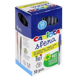 Carioca, Schreibstifte, Packung mit 50 Eco Kugelschreibern 1mm (50x) Carioca, Schreibstifte, Packung mit 50 Eco Kugelschreibern 1mm (50x)