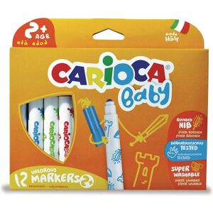 Carioca, Marker, Marker 2 + – Stifte (Extra Bold, Rundspitze, rund, Multi, Italien, Schachtel aus Karton) (12x) Carioca, Marker, Marker 2 + – Stifte (Extra Bold, Rundspitze, rund, Multi, Italien, Schachtel aus Karton) (12x)