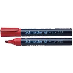 Schneider, Marker, Permanentmarker Maxx 233 Strichstärke: 1-5 mm Schreibfarbe: rot (1x) Schneider, Marker, Permanentmarker Maxx 233 Strichstärke: 1-5 mm Schreibfarbe: rot (1x)