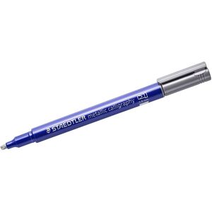 Staedtler Marker, Permanent-Marker metallic calligraphy, silber (1x) Staedtler Marker, Permanent-Marker metallic calligraphy, silber (1x)