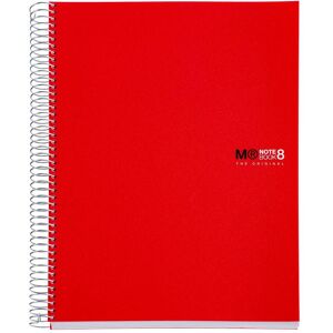 Miquelrius, Heft + Block, Notizbuch 8 A4 200 HOR.PP RED (A4, Liniert) Miquelrius, Heft + Block, Notizbuch 8 A4 200 HOR.PP RED (A4, Liniert)