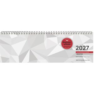 Zettler, Kalender, Tischquerkalender 1W/2S Register 2027 Zettler, Kalender, Tischquerkalender 1W/2S Register 2027