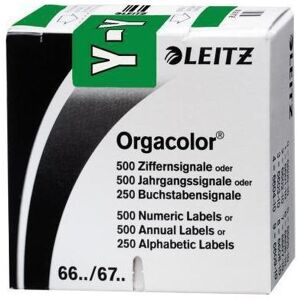 Leitz, Ordner Zubehör, Buchstabensignal Orgacolor "Y", auf Rolle, dunkelgrün Masse: (B)30 x (H)23 mm, auf Trägerbandro Leitz, Ordner Zubehör, Buchstabensignal Orgacolor "Y", auf Rolle, dunkelgrün Masse: (B)30 x (H)23 mm, auf Trägerbandro
