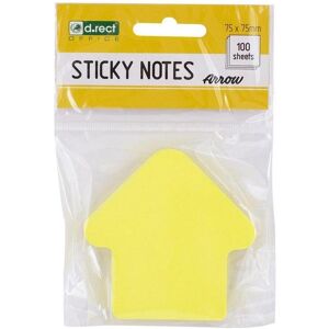 D.Rect, Haftnotiz, Selbstklebendes Notizbuch Shapes Arrow (75 x 75 mm) D.Rect, Haftnotiz, Selbstklebendes Notizbuch Shapes Arrow (75 x 75 mm)